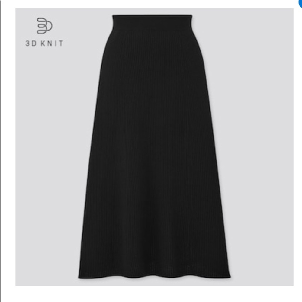 Uniqlo 3D EXTRA FINE MERINO RIB Skirt